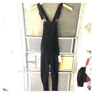American Eagle Black Overalls NWT
